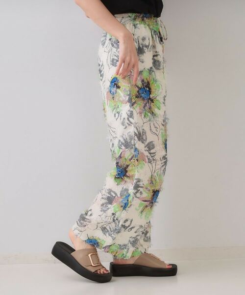 OPAQUE.CLIP / オペーク ドット クリップ パンツ | フリンジジャカードプリントイージーパンツ【洗濯機洗い可】 | 詳細1