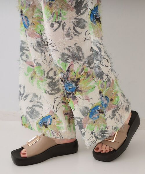 OPAQUE.CLIP / オペーク ドット クリップ パンツ | フリンジジャカードプリントイージーパンツ【洗濯機洗い可】 | 詳細15