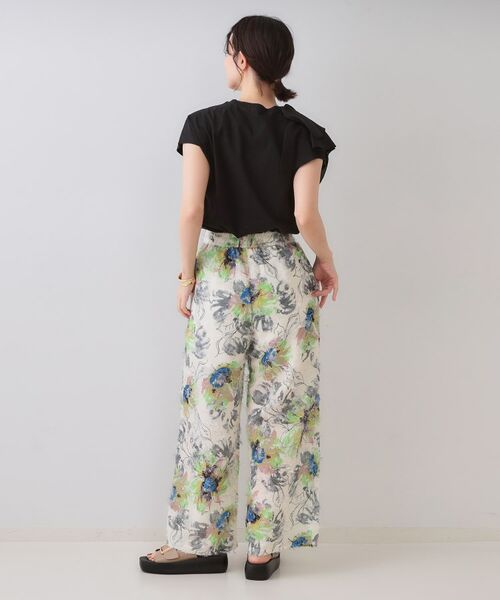 OPAQUE.CLIP / オペーク ドット クリップ パンツ | フリンジジャカードプリントイージーパンツ【洗濯機洗い可】 | 詳細3