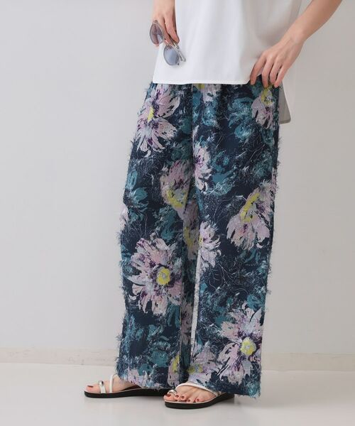 OPAQUE.CLIP / オペーク ドット クリップ パンツ | フリンジジャカードプリントイージーパンツ【洗濯機洗い可】 | 詳細5