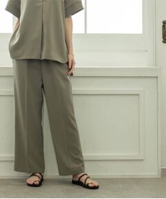 OPAQUE.CLIP / オペーク ドット クリップ パンツ | 《丈が選べる/SS-LLサイズ》美脚ストレッチイージーワイドパンツ/セットアップ対応【防シワ/洗濯機洗い可/抗ピル】