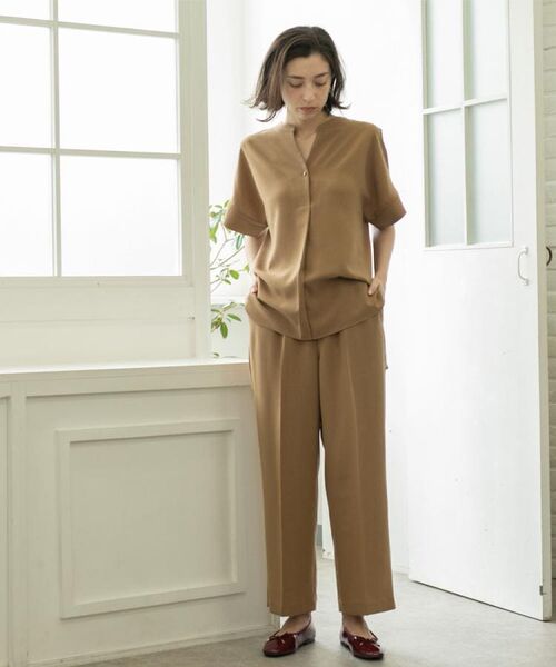 OPAQUE.CLIP / オペーク ドット クリップ パンツ | 《丈が選べる/SS-LLサイズ》美脚ストレッチイージーワイドパンツ/セットアップ対応【防シワ/洗濯機洗い可/抗ピル】 | 詳細11