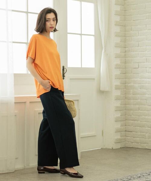 OPAQUE.CLIP / オペーク ドット クリップ パンツ | 《丈が選べる/SS-LLサイズ》美脚ストレッチイージーワイドパンツ/セットアップ対応【防シワ/洗濯機洗い可/抗ピル】 | 詳細16