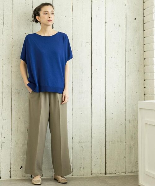 OPAQUE.CLIP / オペーク ドット クリップ パンツ | 《丈が選べる/SS-LLサイズ》美脚ストレッチイージーワイドパンツ/セットアップ対応【防シワ/洗濯機洗い可/抗ピル】 | 詳細21