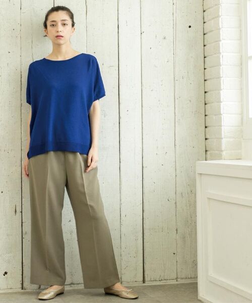 OPAQUE.CLIP / オペーク ドット クリップ パンツ | 《丈が選べる/SS-LLサイズ》美脚ストレッチイージーワイドパンツ/セットアップ対応【防シワ/洗濯機洗い可/抗ピル】 | 詳細23