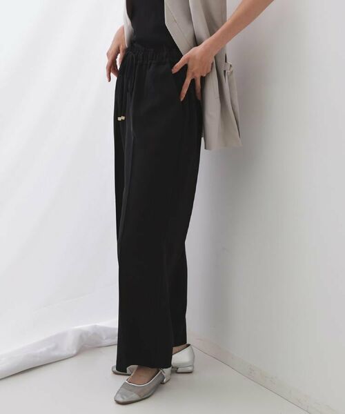 OPAQUE.CLIP / オペーク ドット クリップ パンツ | 《丈が選べる/SS-LLサイズ》美脚ストレッチイージーワイドパンツ/セットアップ対応【防シワ/洗濯機洗い可/抗ピル】 | 詳細26