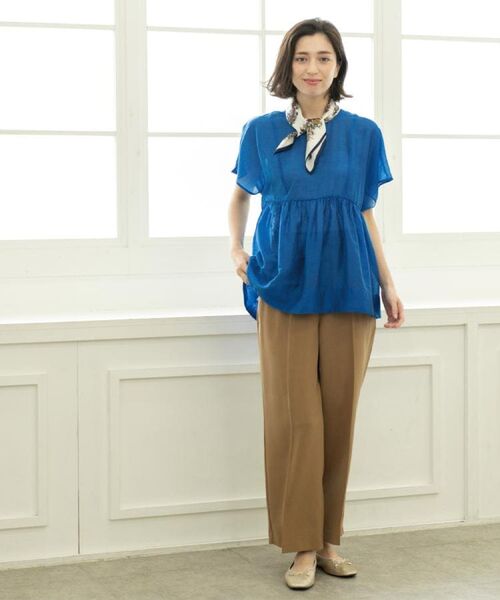 OPAQUE.CLIP / オペーク ドット クリップ パンツ | 《丈が選べる/SS-LLサイズ》美脚ストレッチイージーワイドパンツ/セットアップ対応【防シワ/洗濯機洗い可/抗ピル】 | 詳細6