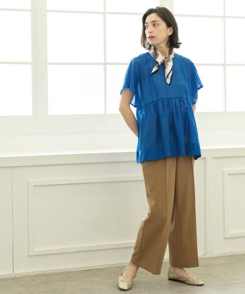 OPAQUE.CLIP / オペーク ドット クリップ パンツ | 《丈が選べる/SS-LLサイズ》美脚ストレッチイージーワイドパンツ/セットアップ対応【防シワ/洗濯機洗い可/抗ピル】 | 詳細7