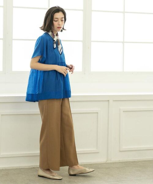 OPAQUE.CLIP / オペーク ドット クリップ パンツ | 《丈が選べる/SS-LLサイズ》美脚ストレッチイージーワイドパンツ/セットアップ対応【防シワ/洗濯機洗い可/抗ピル】 | 詳細8