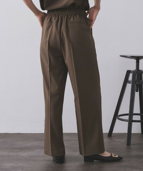 OPAQUE.CLIP / オペーク ドット クリップ パンツ | ラメストライプイージーワイドパンツ/セットアップ可【洗濯機洗い可/防シワ/吸水速乾】 | 詳細29