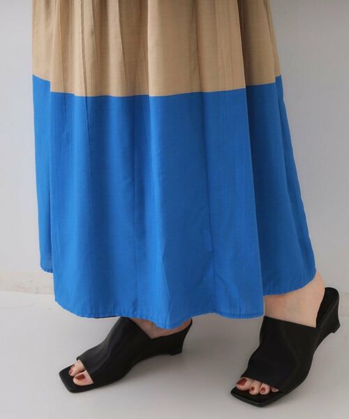 OPAQUE.CLIP / オペーク ドット クリップ ロング・マキシ丈スカート | シャーリングフレアスカート/リバーシブル着用可【洗濯機洗い可】 | 詳細17