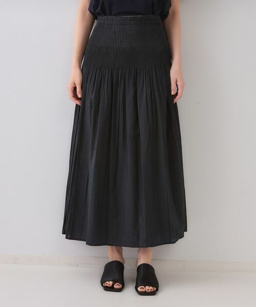 OPAQUE.CLIP / オペーク ドット クリップ ロング・マキシ丈スカート | シャーリングフレアスカート/リバーシブル着用可【洗濯機洗い可】 | 詳細18