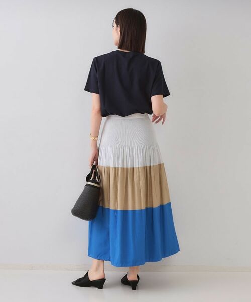 OPAQUE.CLIP / オペーク ドット クリップ ロング・マキシ丈スカート | シャーリングフレアスカート/リバーシブル着用可【洗濯機洗い可】 | 詳細9