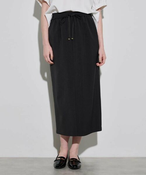 OPAQUE.CLIP / オペーク ドット クリップ ロング・マキシ丈スカート | ラメストライプイージーナロースカート/セットアップ可【洗濯機洗い可/防シワ/吸水速乾】 | 詳細17