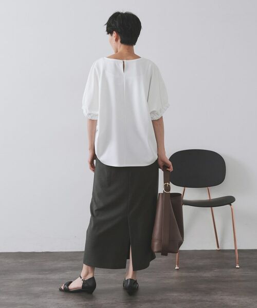 OPAQUE.CLIP / オペーク ドット クリップ ロング・マキシ丈スカート | ラメストライプイージーナロースカート/セットアップ可【洗濯機洗い可/防シワ/吸水速乾】 | 詳細23