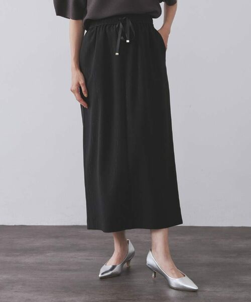 OPAQUE.CLIP / オペーク ドット クリップ ロング・マキシ丈スカート | ラメストライプイージーナロースカート/セットアップ可【洗濯機洗い可/防シワ/吸水速乾】 | 詳細25