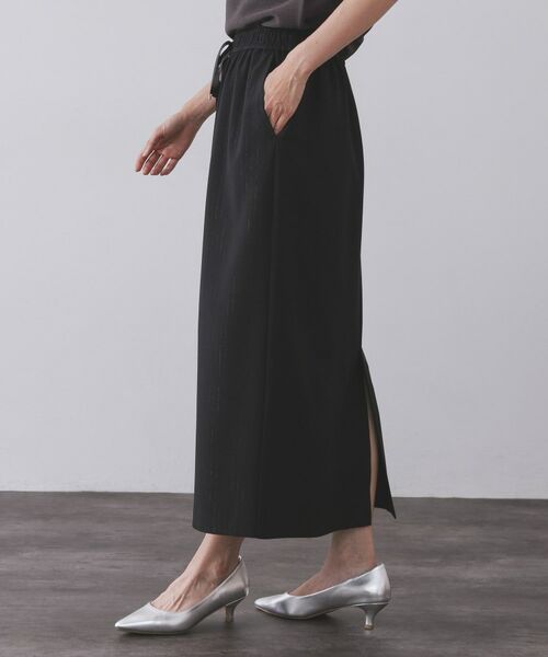 OPAQUE.CLIP / オペーク ドット クリップ ロング・マキシ丈スカート | ラメストライプイージーナロースカート/セットアップ可【洗濯機洗い可/防シワ/吸水速乾】 | 詳細26