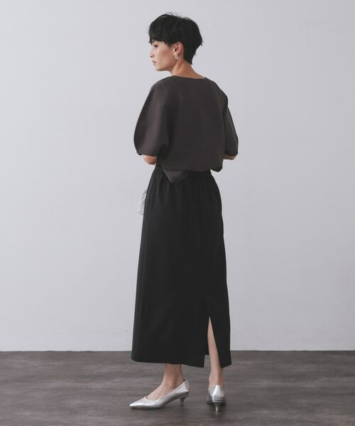 OPAQUE.CLIP / オペーク ドット クリップ ロング・マキシ丈スカート | ラメストライプイージーナロースカート/セットアップ可【洗濯機洗い可/防シワ/吸水速乾】 | 詳細28