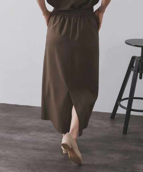 OPAQUE.CLIP / オペーク ドット クリップ ロング・マキシ丈スカート | ラメストライプイージーナロースカート/セットアップ可【洗濯機洗い可/防シワ/吸水速乾】 | 詳細30