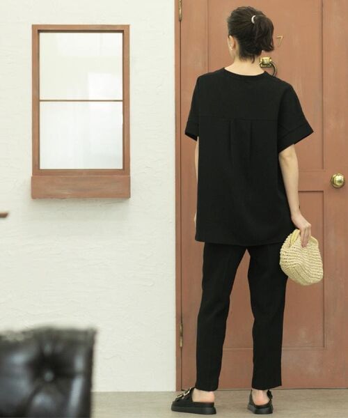 OPAQUE.CLIP / オペーク ドット クリップ シャツ・ブラウス | 《5色展開/SS-LLサイズ》スキッパー金ボタンブラウス/セットアップ対応【防シワ/ストレッチ/洗濯機洗い可】 | 詳細15