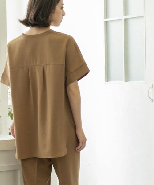 OPAQUE.CLIP / オペーク ドット クリップ シャツ・ブラウス | 《5色展開/SS-LLサイズ》スキッパー金ボタンブラウス/セットアップ対応【防シワ/ストレッチ/洗濯機洗い可】 | 詳細19