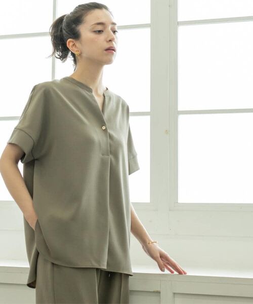 【OHGA】シースルースキッパーブラウス skipper blouse OHGA】シースルースキッパーブラウス skipper blouse