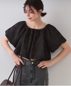 OPAQUE.CLIP / オペーク ドット クリップ シャツ・ブラウス | ふくれジャカードバルーンブラウス【洗濯機洗い可】