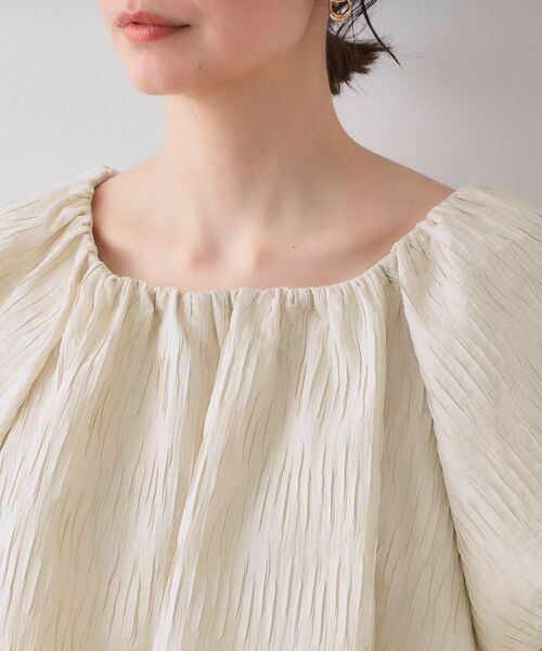 OPAQUE.CLIP / オペーク ドット クリップ シャツ・ブラウス | ふくれジャカードバルーンブラウス【洗濯機洗い可】 | 詳細12