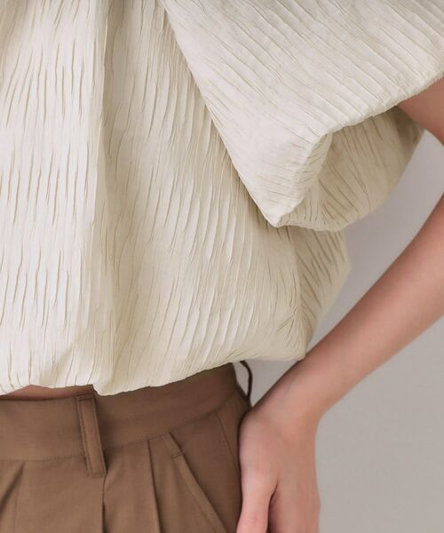 OPAQUE.CLIP / オペーク ドット クリップ シャツ・ブラウス | ふくれジャカードバルーンブラウス【洗濯機洗い可】 | 詳細14