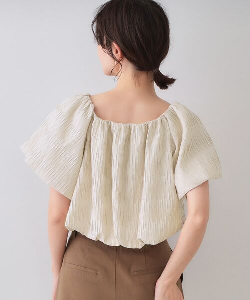 OPAQUE.CLIP / オペーク ドット クリップ シャツ・ブラウス | ふくれジャカードバルーンブラウス【洗濯機洗い可】 | 詳細17