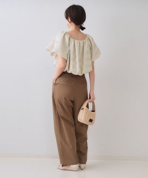 OPAQUE.CLIP / オペーク ドット クリップ シャツ・ブラウス | ふくれジャカードバルーンブラウス【洗濯機洗い可】 | 詳細3