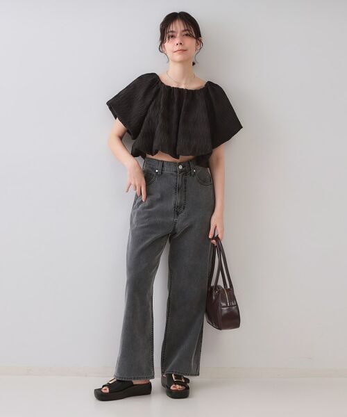 OPAQUE.CLIP / オペーク ドット クリップ シャツ・ブラウス | ふくれジャカードバルーンブラウス【洗濯機洗い可】 | 詳細6