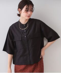OPAQUE.CLIP / オペーク ドット クリップ シャツ・ブラウス | シアーダブルポケットシャツ【洗濯機洗い可】