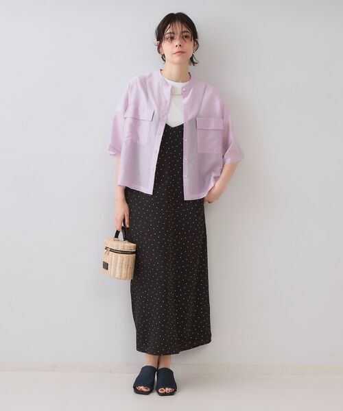 OPAQUE.CLIP / オペーク ドット クリップ シャツ・ブラウス | シアーダブルポケットシャツ【洗濯機洗い可】 | 詳細10
