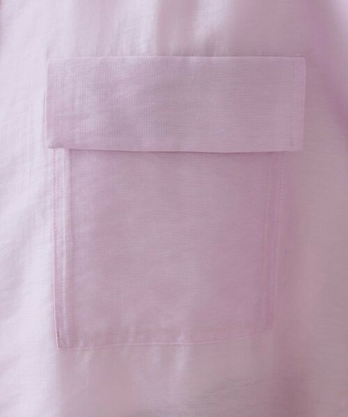 OPAQUE.CLIP / オペーク ドット クリップ シャツ・ブラウス | シアーダブルポケットシャツ【洗濯機洗い可】 | 詳細12