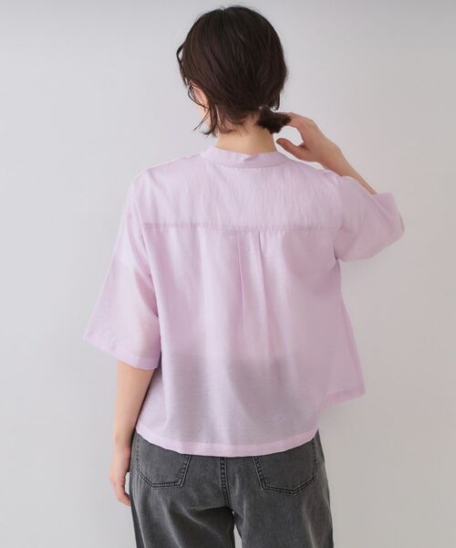 OPAQUE.CLIP / オペーク ドット クリップ シャツ・ブラウス | シアーダブルポケットシャツ【洗濯機洗い可】 | 詳細15