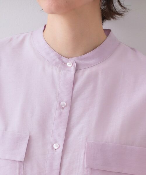 OPAQUE.CLIP / オペーク ドット クリップ シャツ・ブラウス | シアーダブルポケットシャツ【洗濯機洗い可】 | 詳細16
