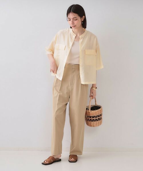 OPAQUE.CLIP / オペーク ドット クリップ シャツ・ブラウス | シアーダブルポケットシャツ【洗濯機洗い可】 | 詳細2