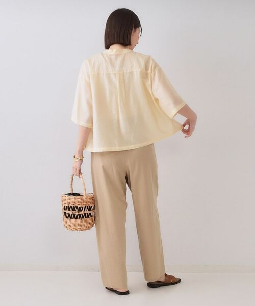 OPAQUE.CLIP / オペーク ドット クリップ シャツ・ブラウス | シアーダブルポケットシャツ【洗濯機洗い可】 | 詳細3