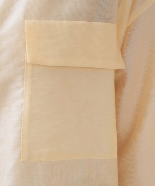 OPAQUE.CLIP / オペーク ドット クリップ シャツ・ブラウス | シアーダブルポケットシャツ【洗濯機洗い可】 | 詳細4