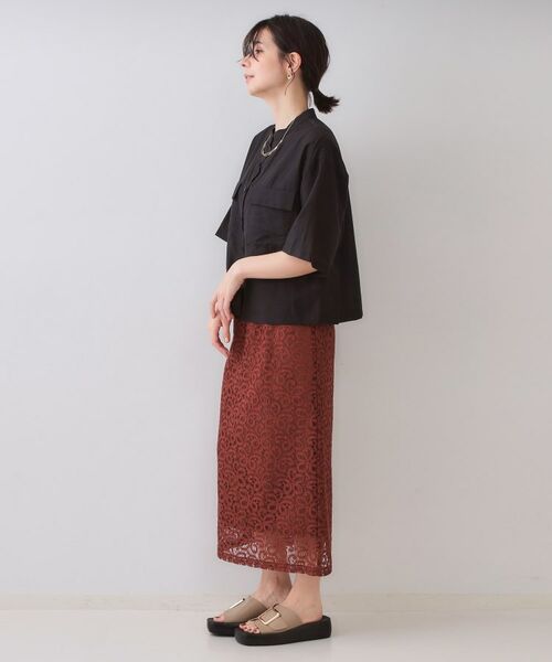 OPAQUE.CLIP / オペーク ドット クリップ シャツ・ブラウス | シアーダブルポケットシャツ【洗濯機洗い可】 | 詳細7