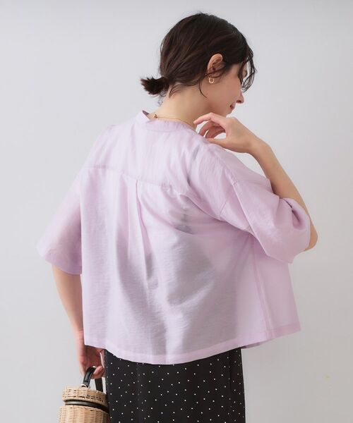 OPAQUE.CLIP / オペーク ドット クリップ シャツ・ブラウス | シアーダブルポケットシャツ【洗濯機洗い可】 | 詳細9