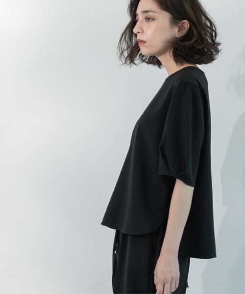 OPAQUE.CLIP / オペーク ドット クリップ シャツ・ブラウス | ラメストライプタックスリーブブラウス/セットアップ可【洗濯機洗い可/防シワ/吸水速乾】 | 詳細12