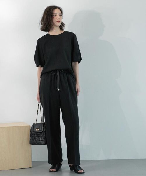 OPAQUE.CLIP / オペーク ドット クリップ シャツ・ブラウス | ラメストライプタックスリーブブラウス/セットアップ可【洗濯機洗い可/防シワ/吸水速乾】 | 詳細17