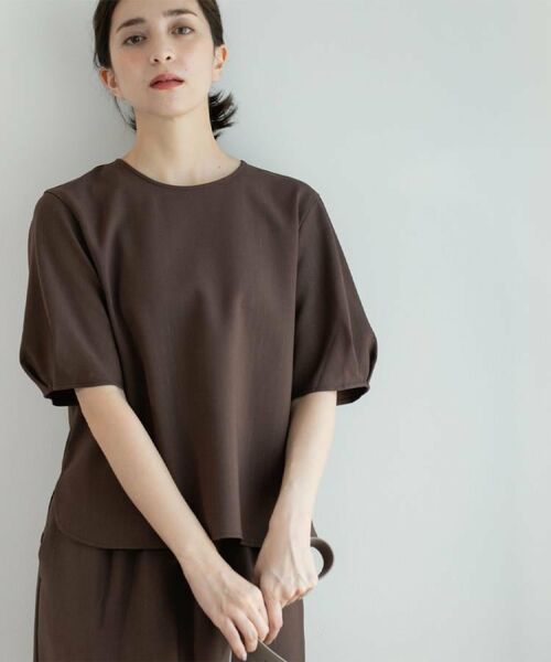 OPAQUE.CLIP / オペーク ドット クリップ シャツ・ブラウス | ラメストライプタックスリーブブラウス/セットアップ可【洗濯機洗い可/防シワ/吸水速乾】 | 詳細18