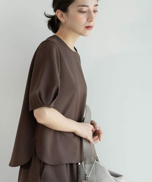 OPAQUE.CLIP / オペーク ドット クリップ シャツ・ブラウス | ラメストライプタックスリーブブラウス/セットアップ可【洗濯機洗い可/防シワ/吸水速乾】 | 詳細20