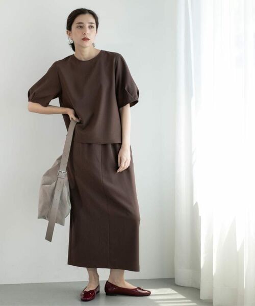 OPAQUE.CLIP / オペーク ドット クリップ シャツ・ブラウス | ラメストライプタックスリーブブラウス/セットアップ可【洗濯機洗い可/防シワ/吸水速乾】 | 詳細23