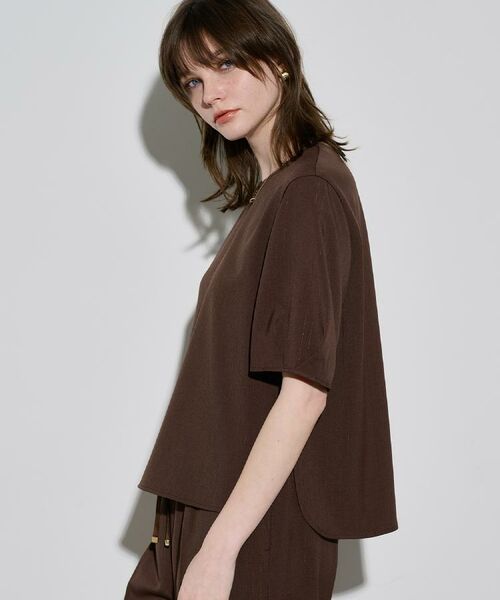 OPAQUE.CLIP / オペーク ドット クリップ シャツ・ブラウス | ラメストライプタックスリーブブラウス/セットアップ可【洗濯機洗い可/防シワ/吸水速乾】 | 詳細26