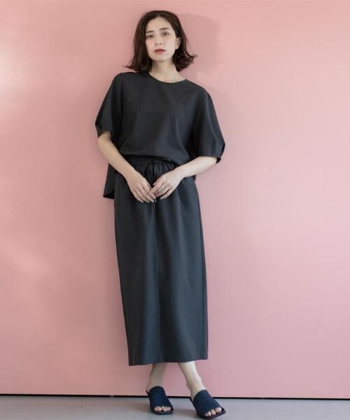 OPAQUE.CLIP / オペーク ドット クリップ シャツ・ブラウス | ラメストライプタックスリーブブラウス/セットアップ可【洗濯機洗い可/防シワ/吸水速乾】 | 詳細9