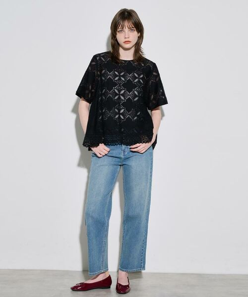 OPAQUE.CLIP / オペーク ドット クリップ シャツ・ブラウス | レースフレアブラウス【洗濯機洗い可】 | 詳細27